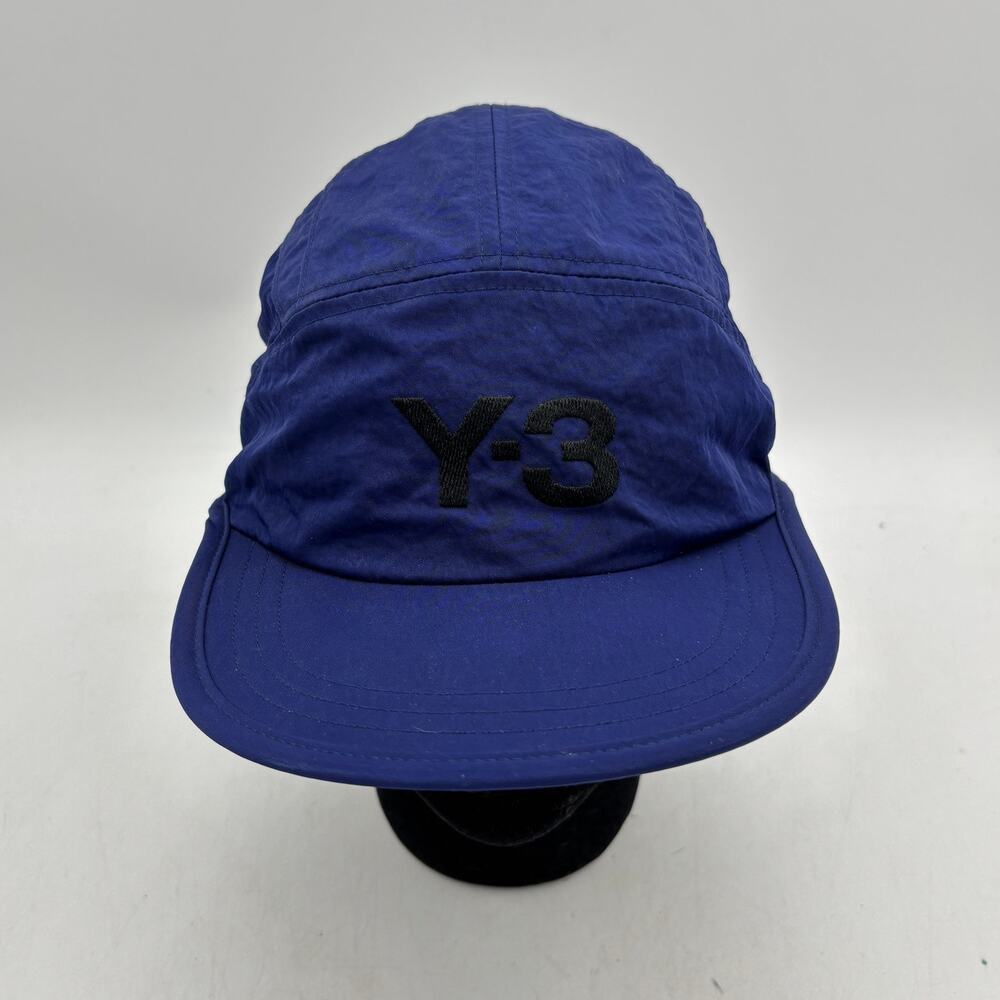 Y-3 Yohji Yamamoto Adidas Blue Running Cap Pull String Back Gorpcore Streetwear